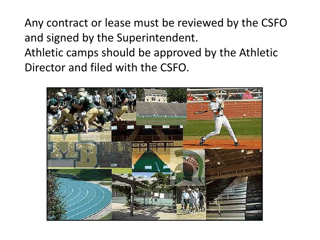 any contract or lease must be reviewed