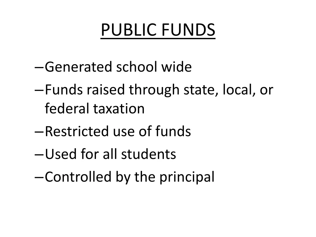 public funds