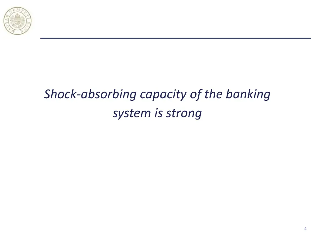 shock absorbing capacity of the banking system