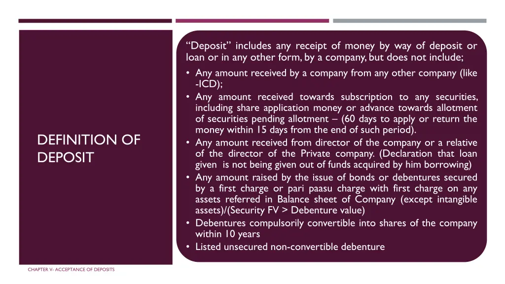 deposit includes any receipt of money 1