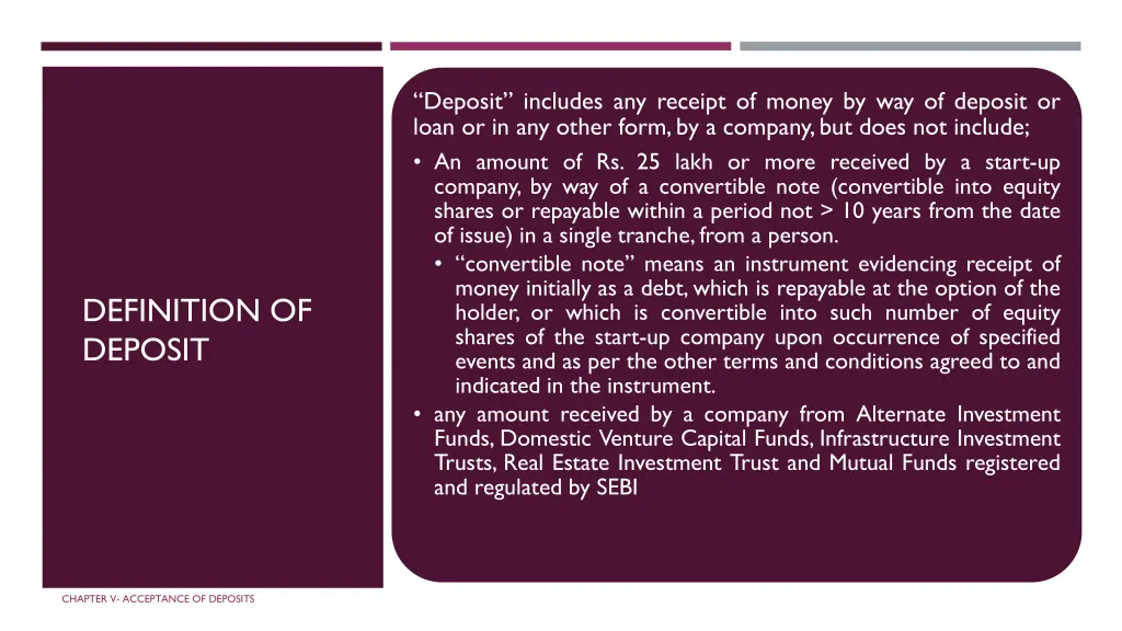 deposit includes any receipt of money 5