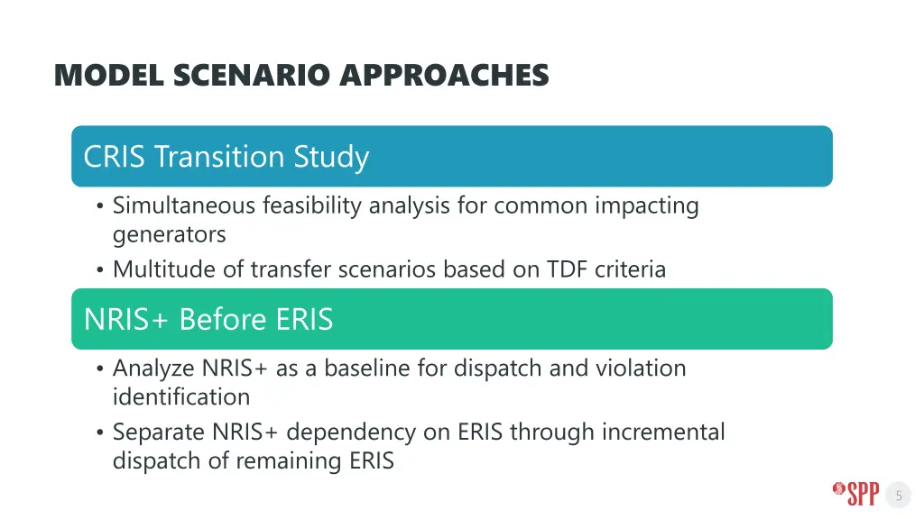 model scenario approaches 2