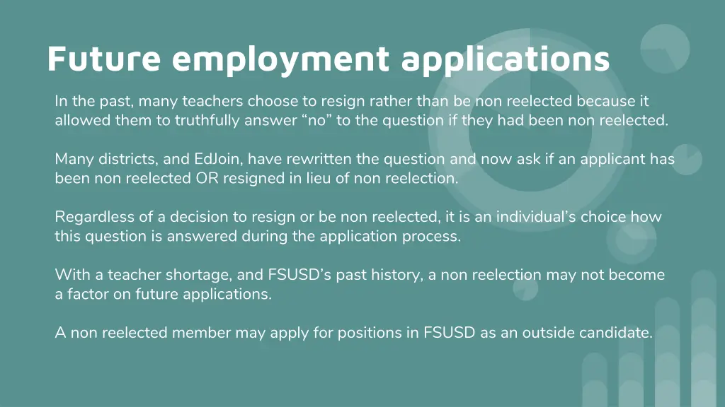 future employment applications