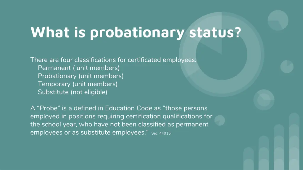 what is probationary status