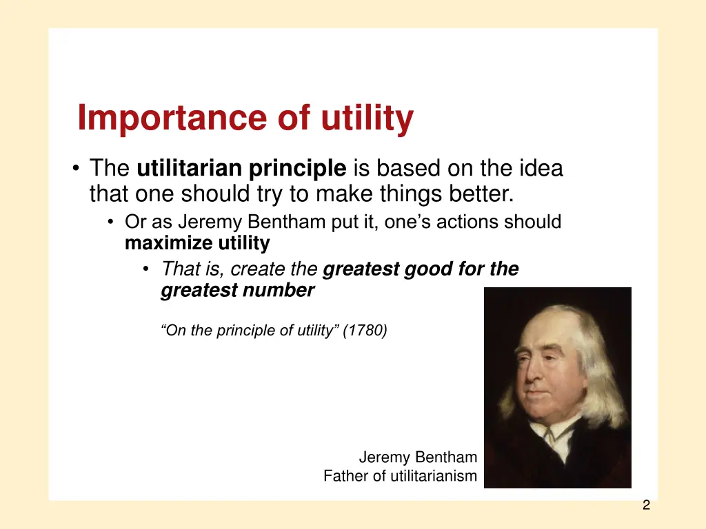 importance of utility
