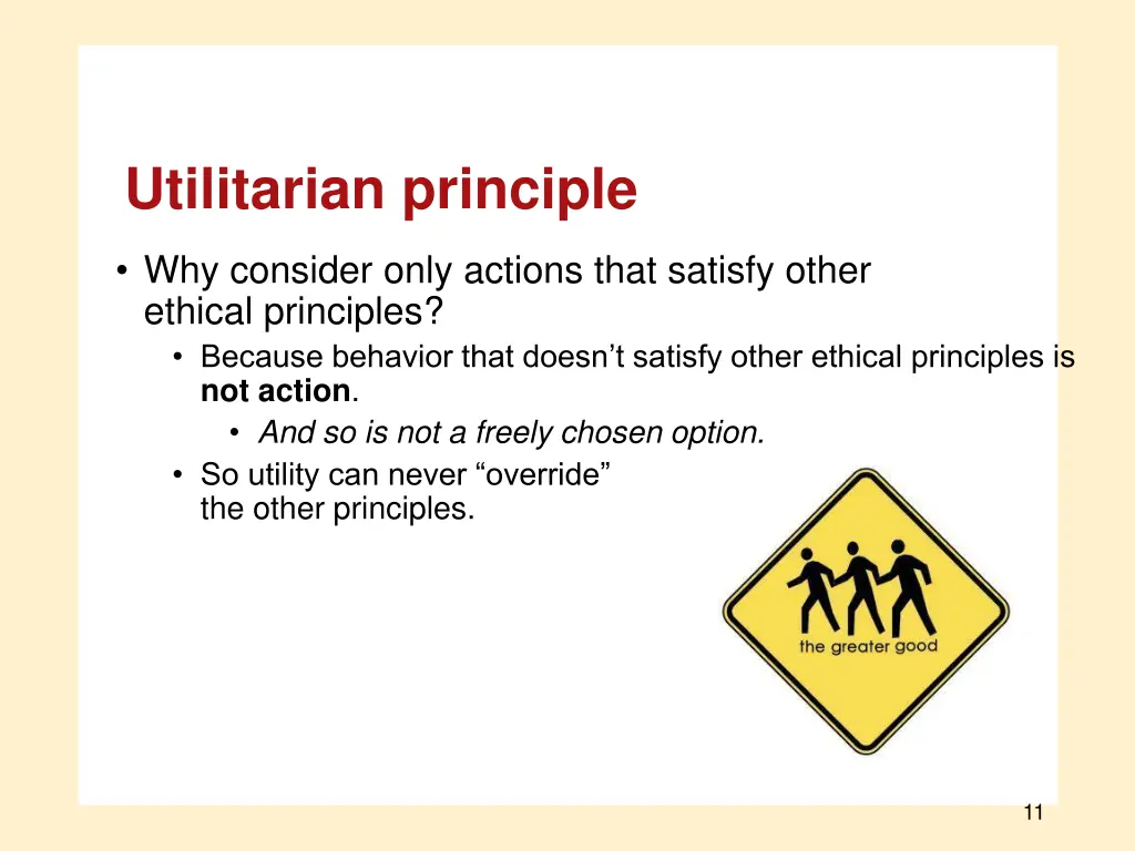 utilitarian principle 2
