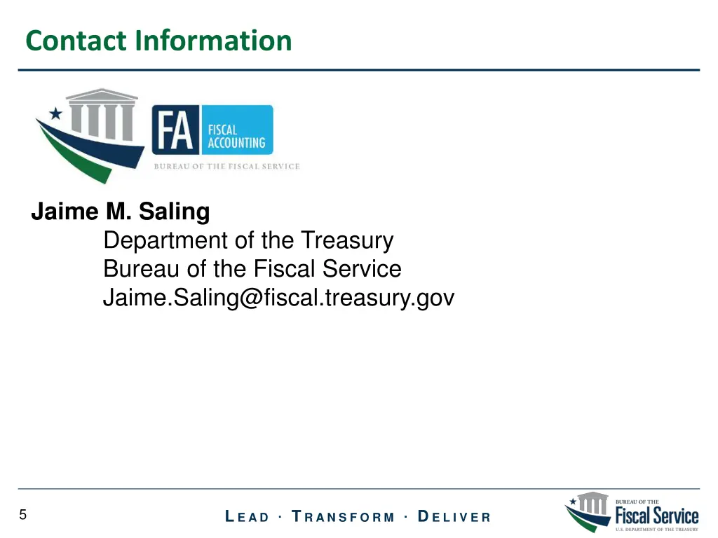 contact information