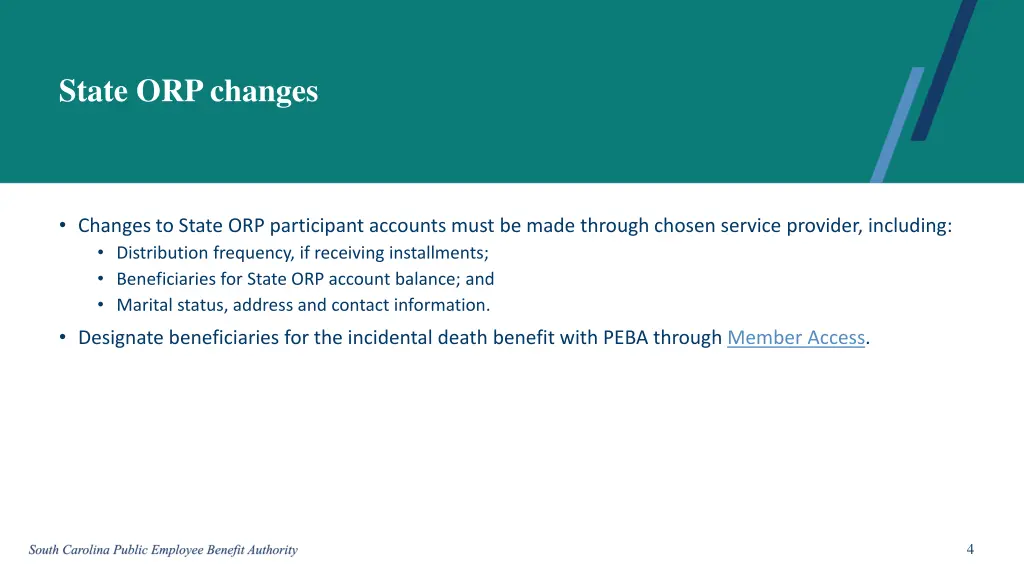 state orp changes