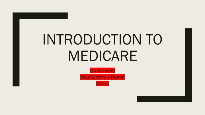 introduction to medicare
