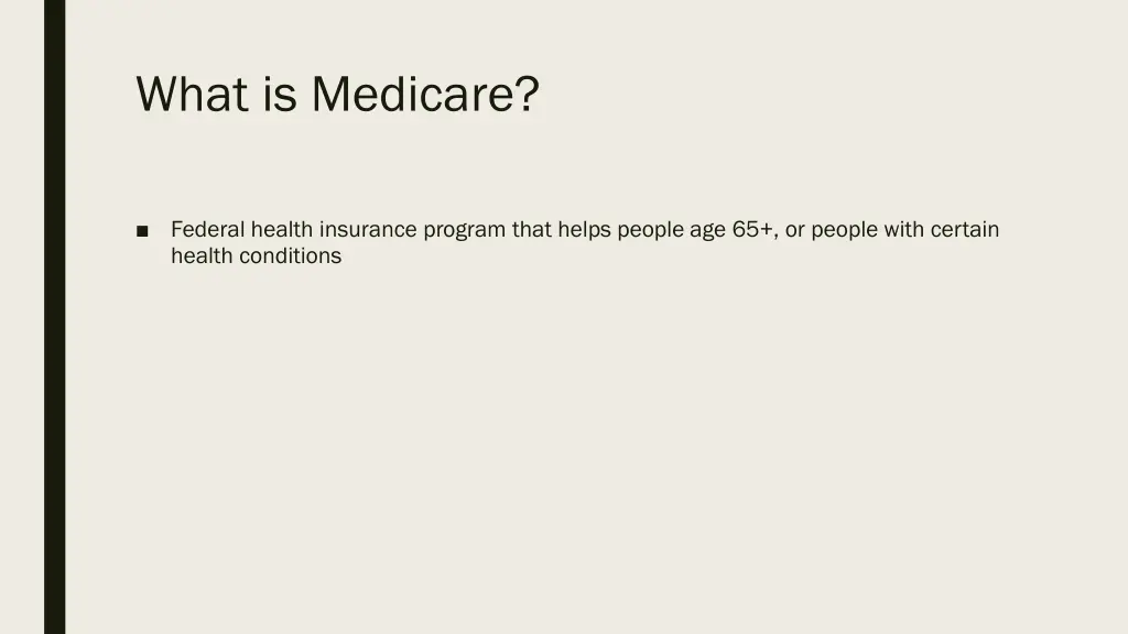 what is medicare