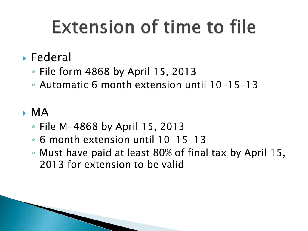 federal file form 4868 by april 15 2013 automatic