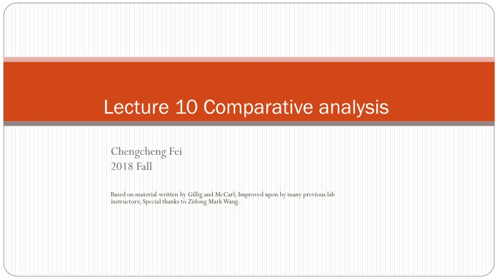 lecture 10 comparative analysis