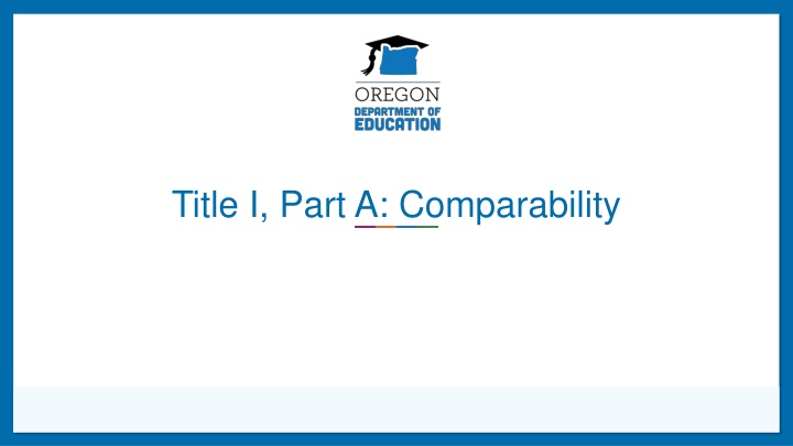 title i part a comparability