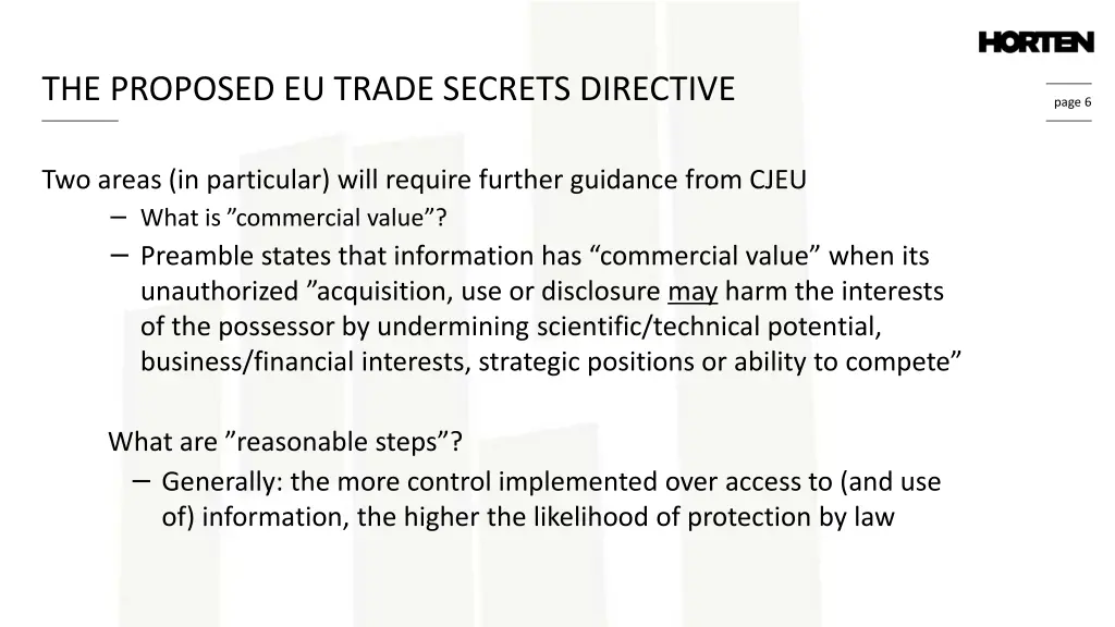 the proposed eu trade secrets directive 1