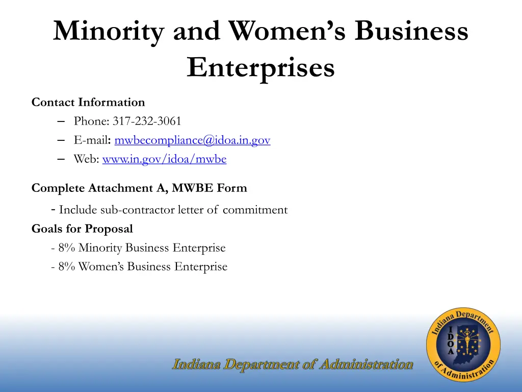 minority and women s business enterprises 1