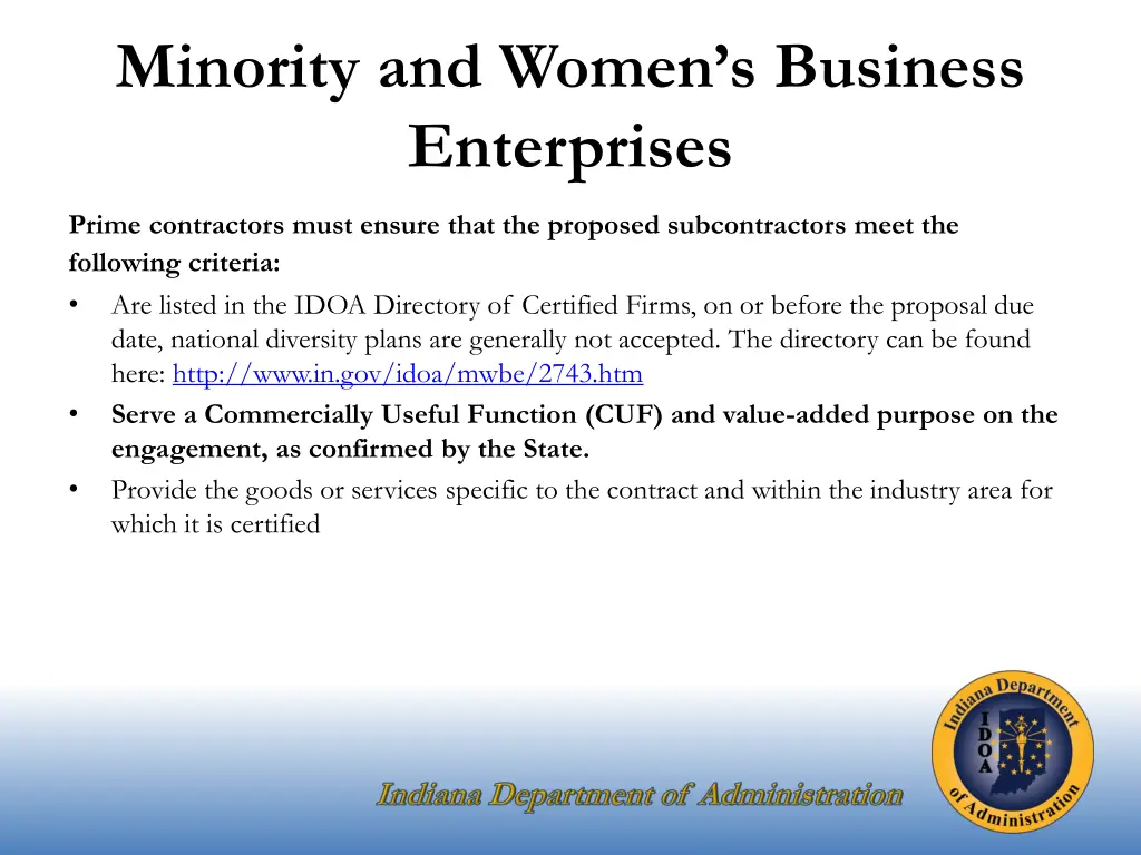 minority and women s business enterprises 2