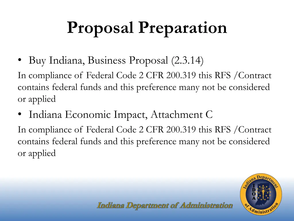 proposal preparation