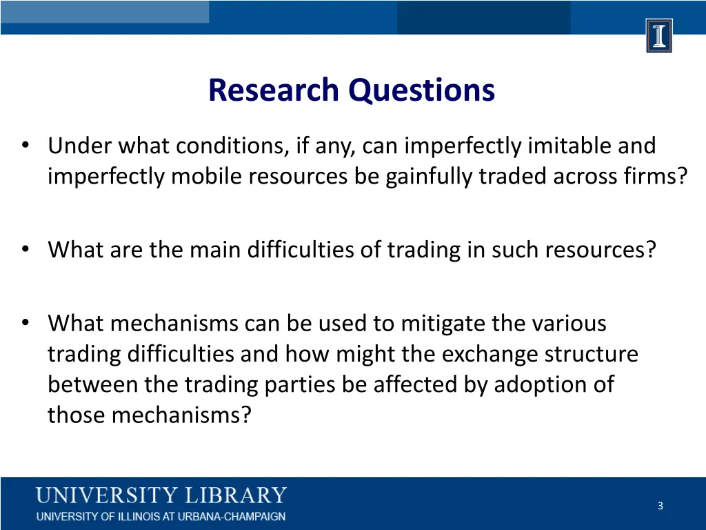 research questions