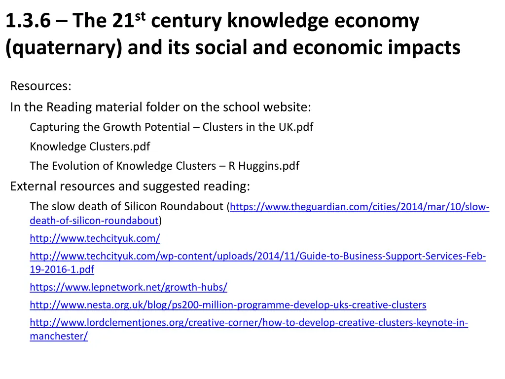 1 3 6 the 21 st century knowledge economy