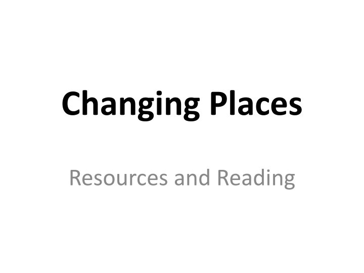 changing places