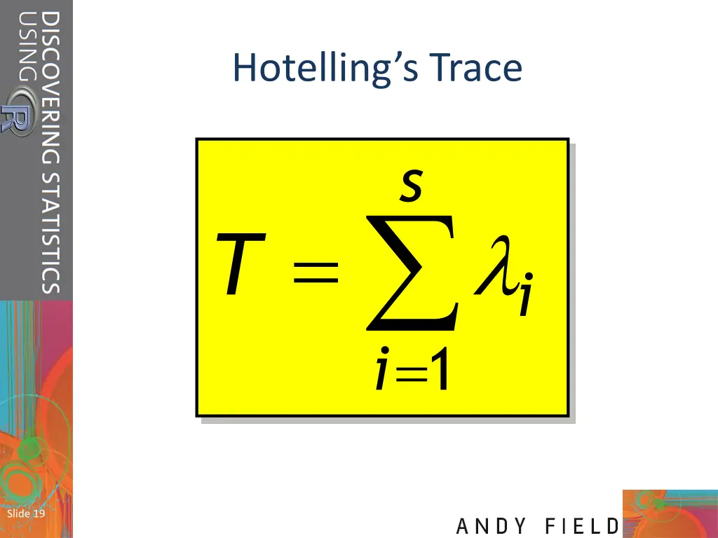 hotelling s trace
