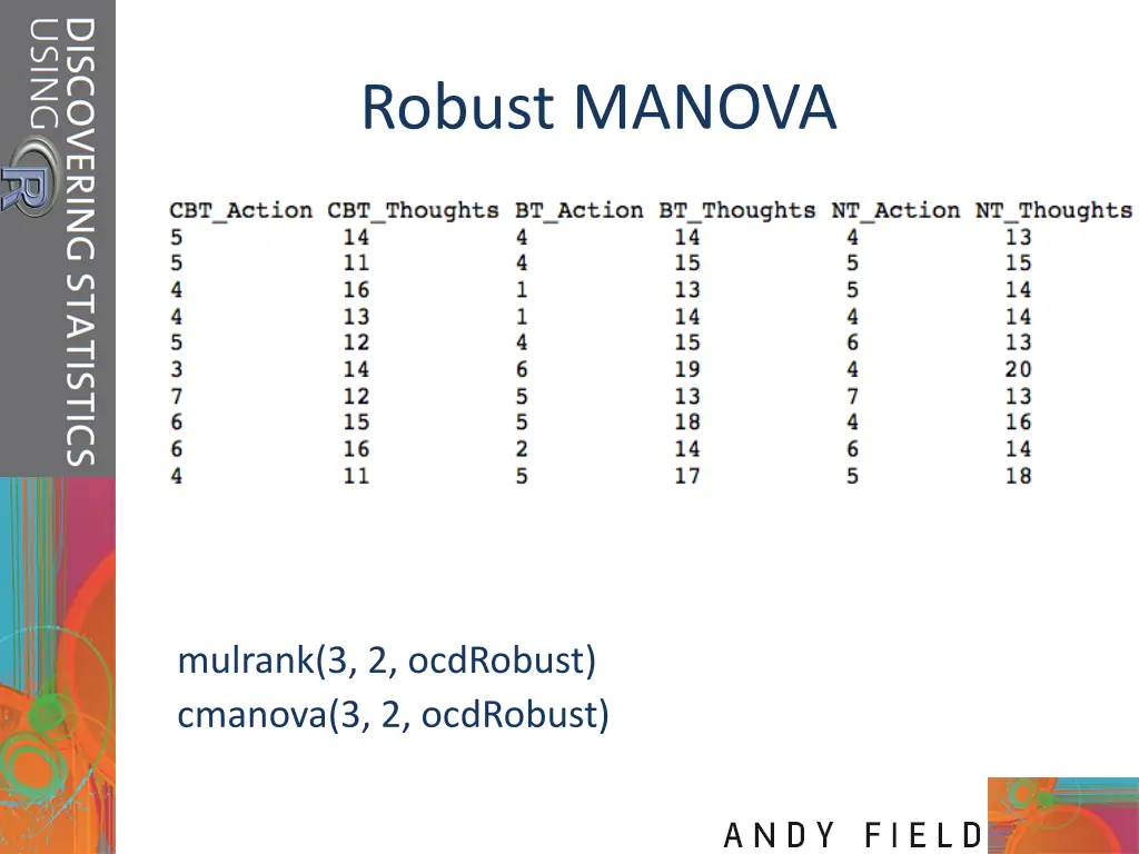 robust manova 2