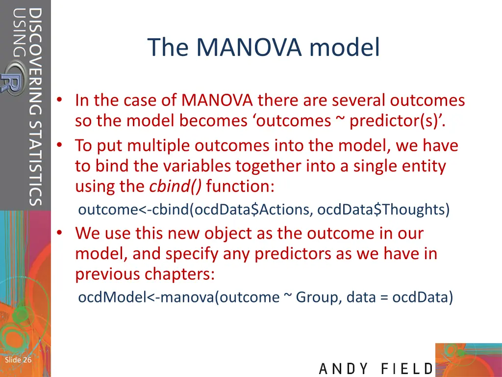 the manova model