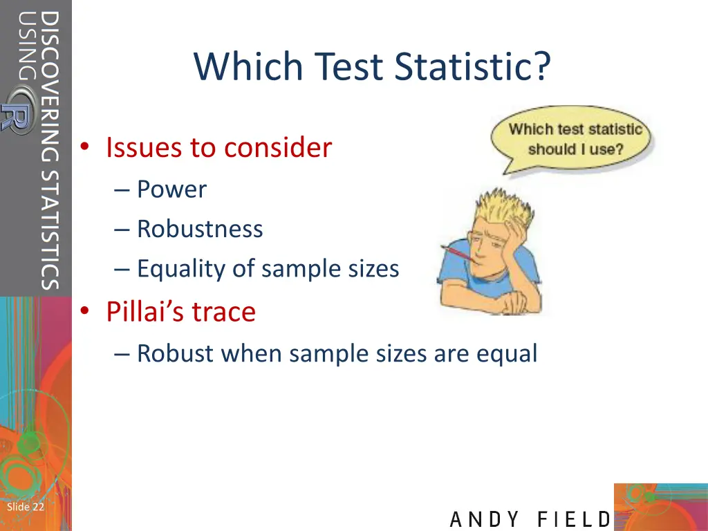 which test statistic