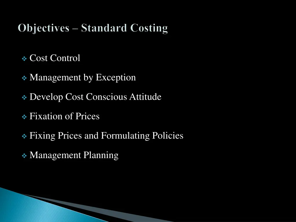 cost control