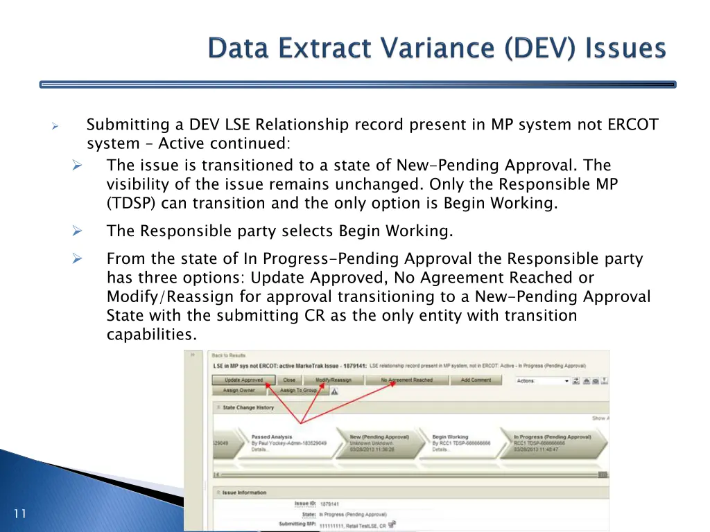 submitting a dev lse relationship record present 1