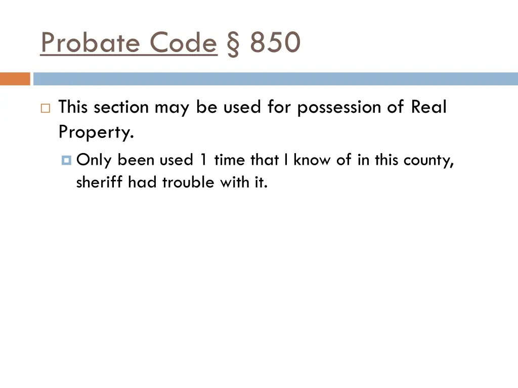 probate code 850