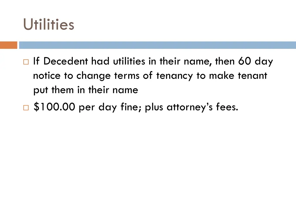 utilities