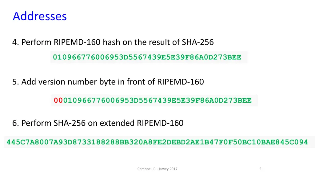 addresses 3