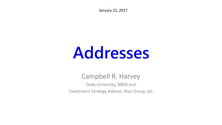 january 21 2017