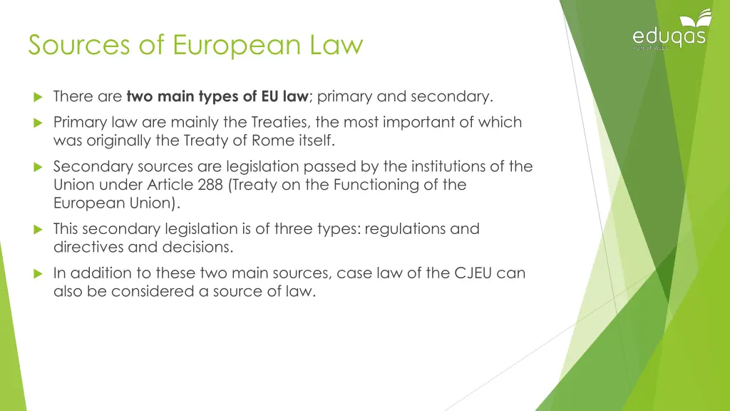 sources of european law