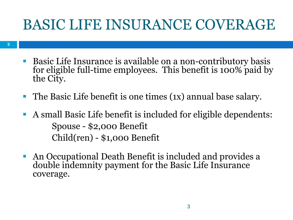 basic life insurance coverage