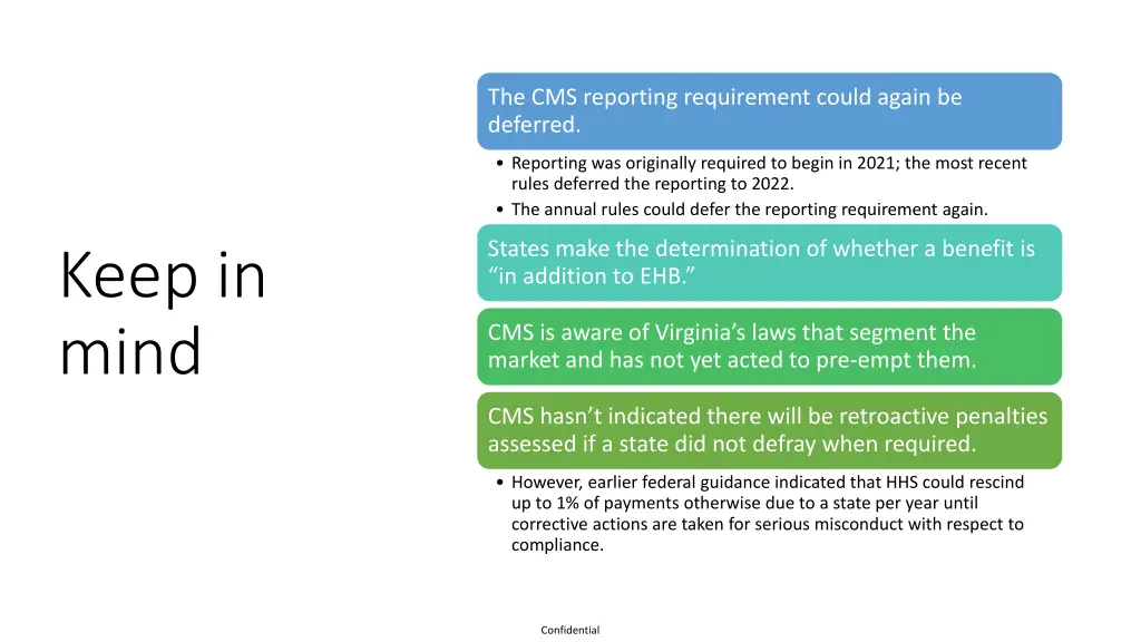 the cms reporting requirement could again