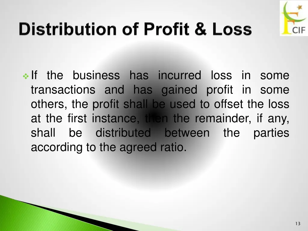 if the business has incurred loss in some