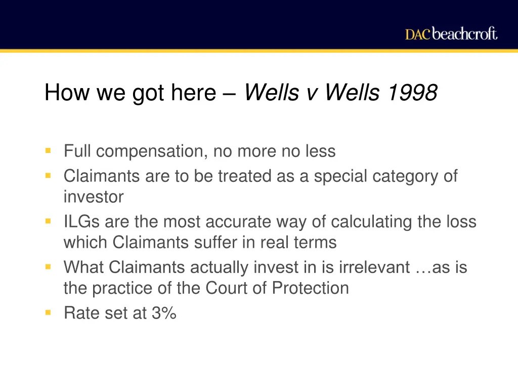 how we got here wells v wells 1998