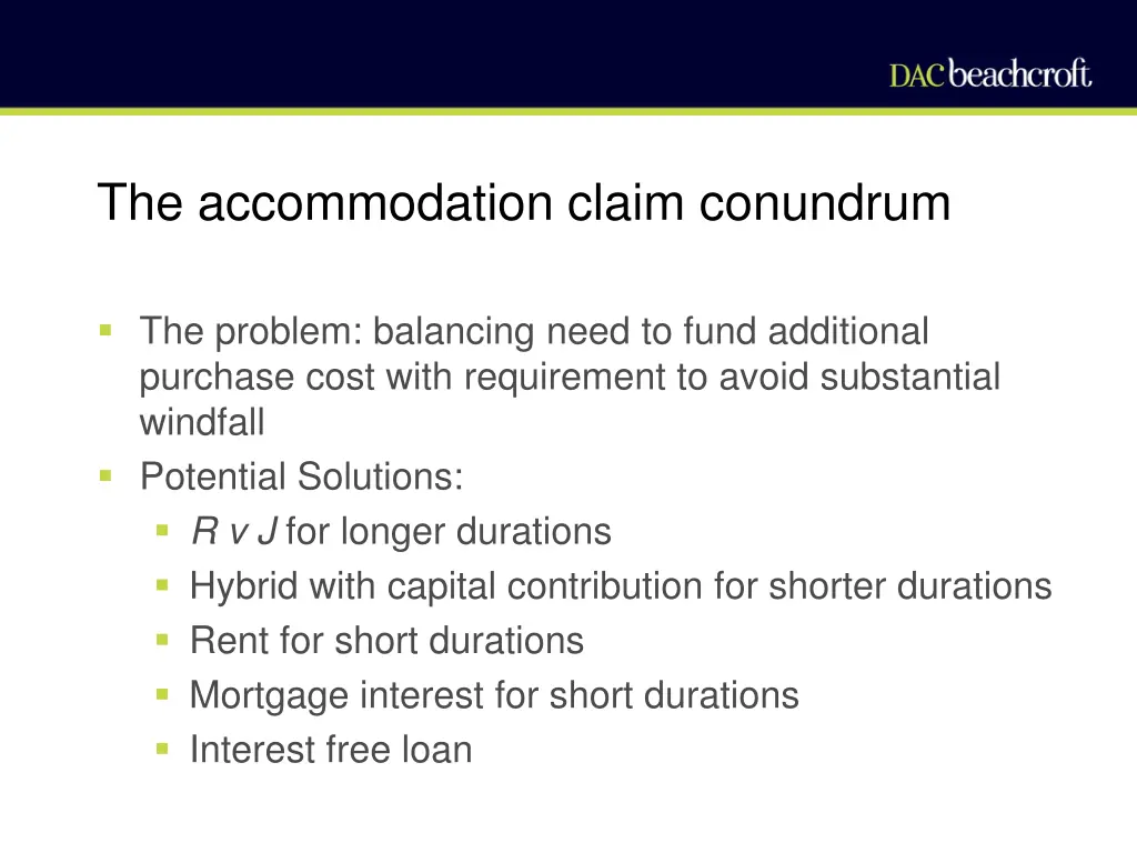 the accommodation claim conundrum 1