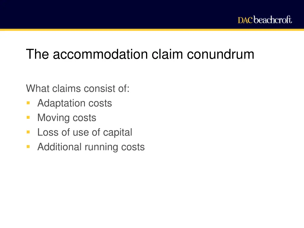 the accommodation claim conundrum