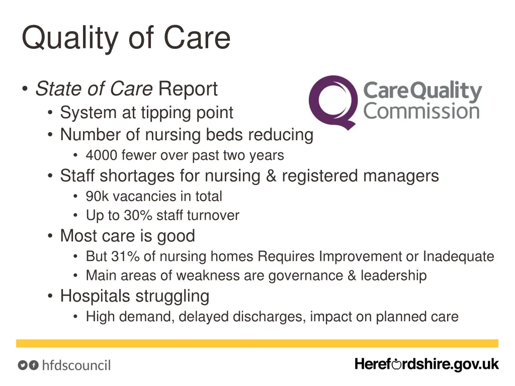 quality of care