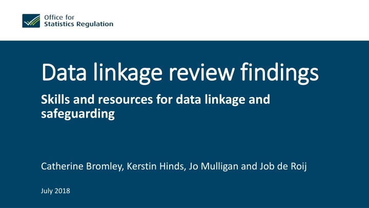 data linkage review findings data linkage review
