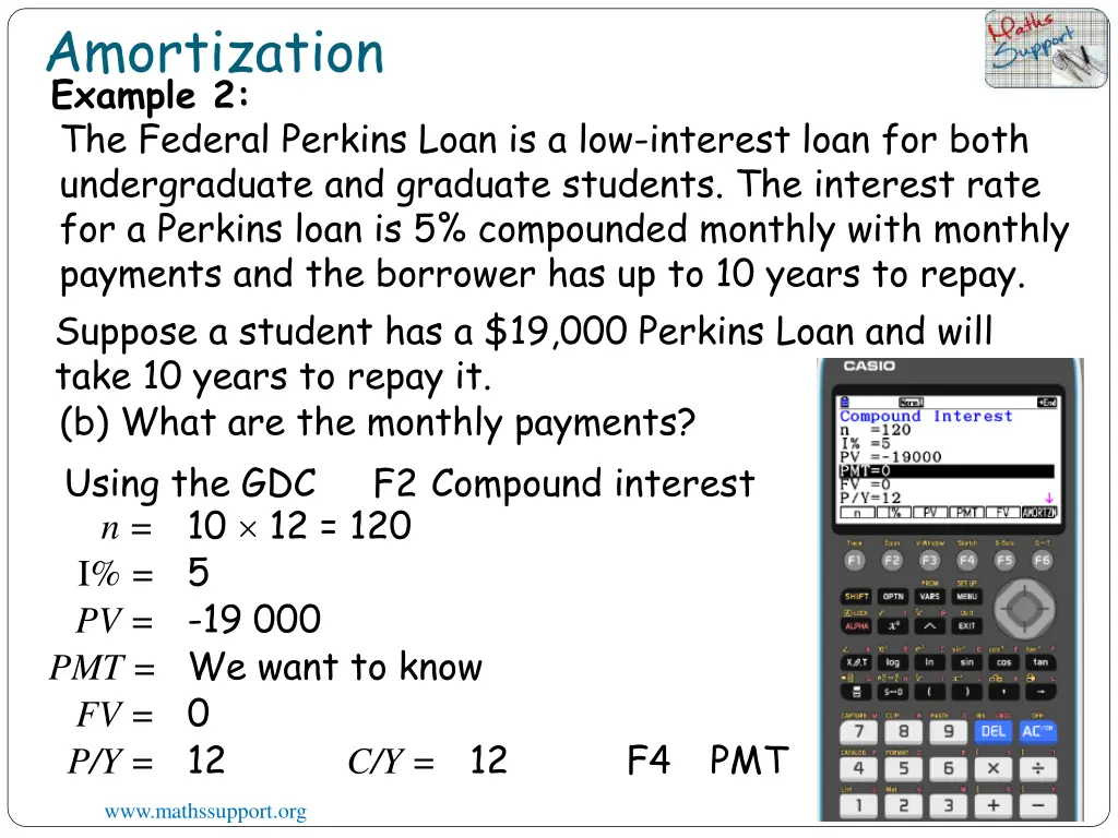 amortization example 2 5