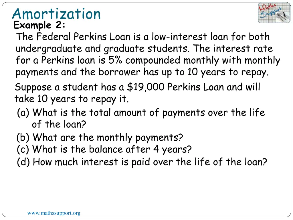 amortization example 2