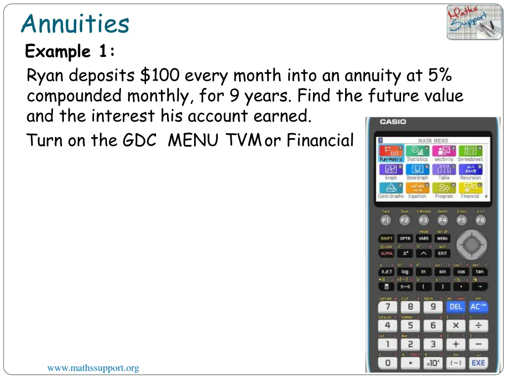 annuities example 1 ryan deposits 100 every month