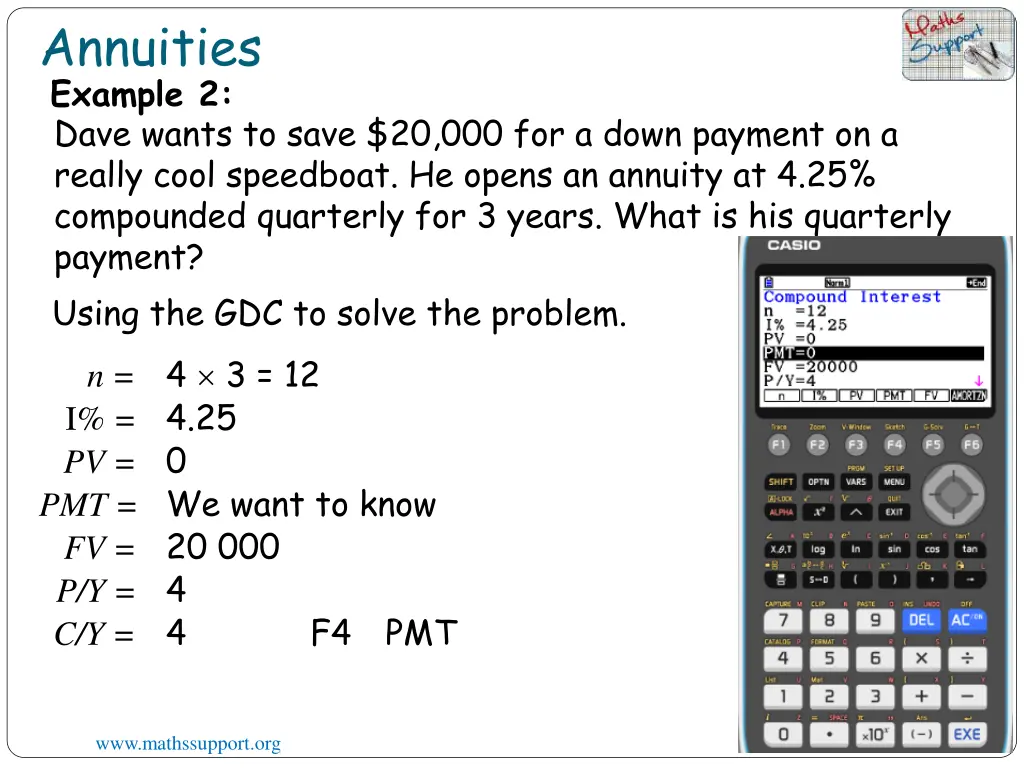 annuities example 2 dave wants to save 1