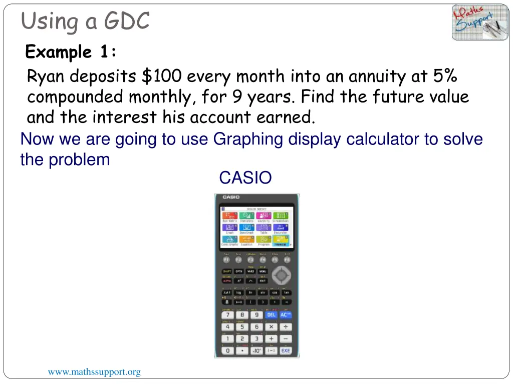 using a gdc example 1 ryan deposits 100 every