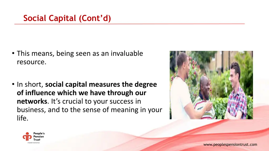 social capital cont d