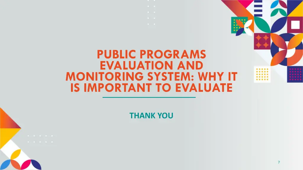 public programs evaluation and monitoring system 2
